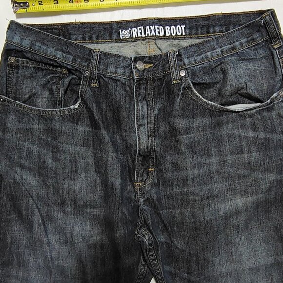 ORIGINAL LEE DUNGAREES 34X32X9 DARK BLUE AND HEAVY WORK PANTS - Picture 2 of 5